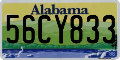 AL license plate 56CY833