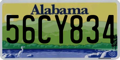AL license plate 56CY834