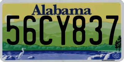 AL license plate 56CY837