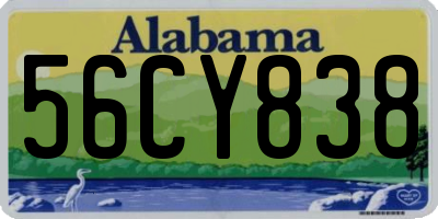 AL license plate 56CY838