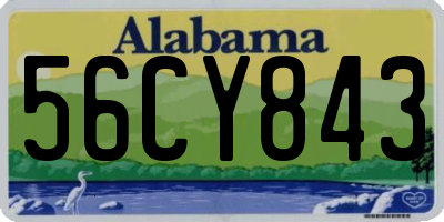 AL license plate 56CY843