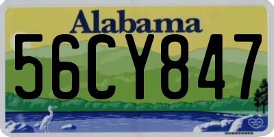 AL license plate 56CY847