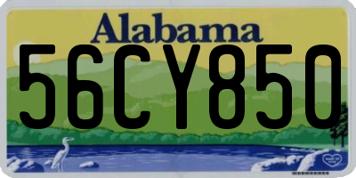 AL license plate 56CY850