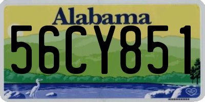 AL license plate 56CY851