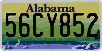 AL license plate 56CY852