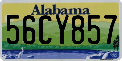 AL license plate 56CY857
