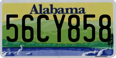 AL license plate 56CY858