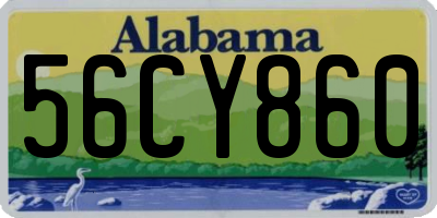 AL license plate 56CY860