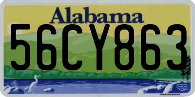 AL license plate 56CY863