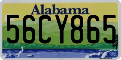 AL license plate 56CY865