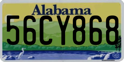 AL license plate 56CY868