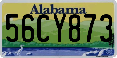 AL license plate 56CY873