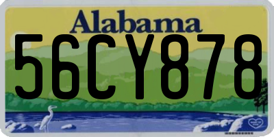 AL license plate 56CY878