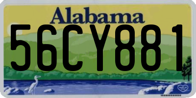 AL license plate 56CY881