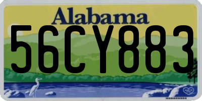 AL license plate 56CY883