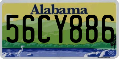 AL license plate 56CY886