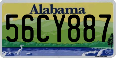 AL license plate 56CY887