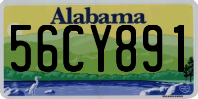 AL license plate 56CY891