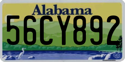 AL license plate 56CY892