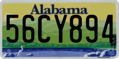 AL license plate 56CY894