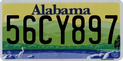 AL license plate 56CY897