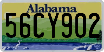 AL license plate 56CY902