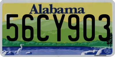 AL license plate 56CY903