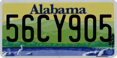 AL license plate 56CY905