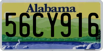 AL license plate 56CY916