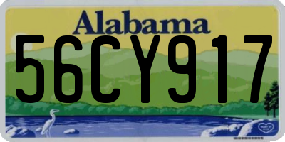 AL license plate 56CY917