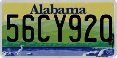 AL license plate 56CY920