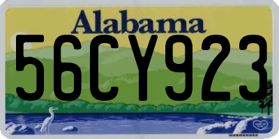 AL license plate 56CY923