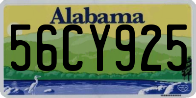 AL license plate 56CY925