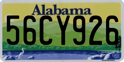 AL license plate 56CY926