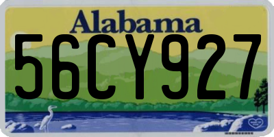 AL license plate 56CY927