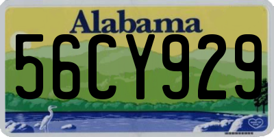AL license plate 56CY929