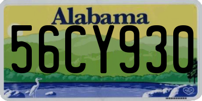 AL license plate 56CY930