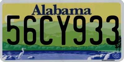 AL license plate 56CY933