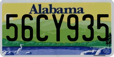AL license plate 56CY935