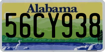 AL license plate 56CY938