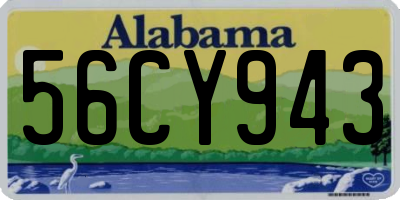 AL license plate 56CY943