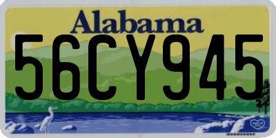 AL license plate 56CY945