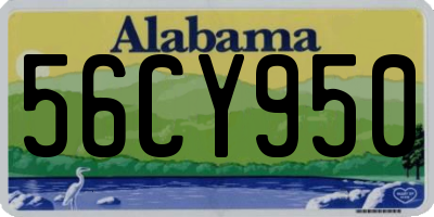 AL license plate 56CY950