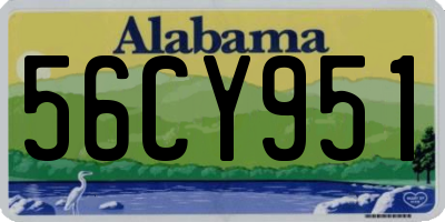 AL license plate 56CY951