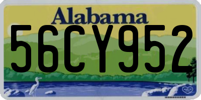AL license plate 56CY952