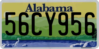 AL license plate 56CY956