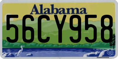 AL license plate 56CY958