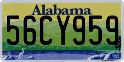 AL license plate 56CY959