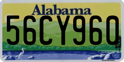 AL license plate 56CY960