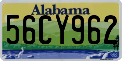 AL license plate 56CY962